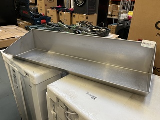 Rvs friet uitschepbak 100 cm