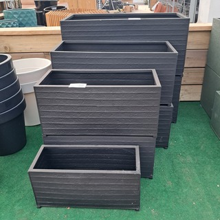 7x Metalen bloembak, TS Collection