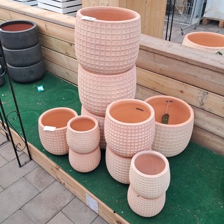 Ca. 11x Stenen bloempot, TS Collection