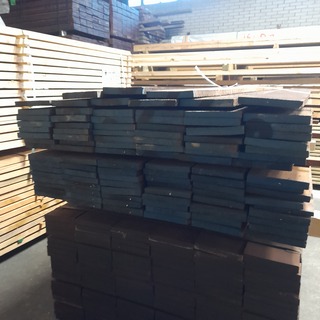 Ca. 101x Hardhouten beschoeiingsplank, 2 x 15 x 200 cm