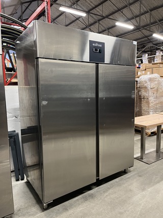 Rvs koelkast 2-deurs 1200 liter 148x83x205 cm Ecofrost