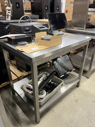 Rvs werktafel 100x70x89 cm