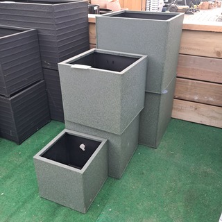 5x Metalen bloembak, TS Collection