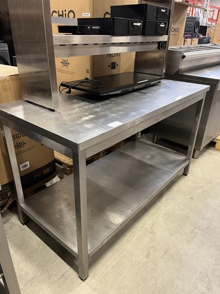 Rvs werktafel 150x70x89 cm
