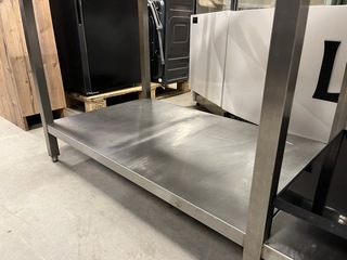 Rvs werktafel 220x70x89 cm