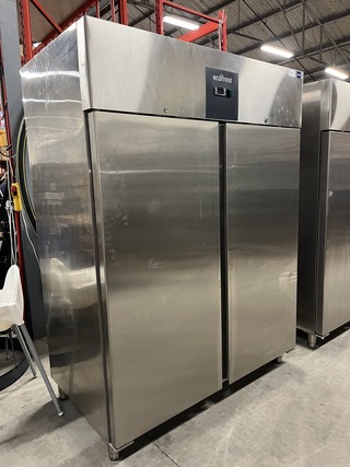 Rvs koelkast 2-deurs 1200 liter 148x83x205 cm Ecofrost