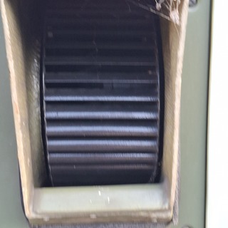 Koelmotor in houten transportkist