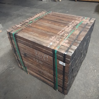 Ca. 252x Hardhouten paal, 5 x 5 x 100 cm