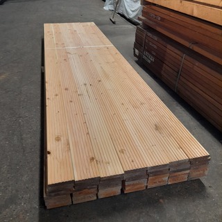 Ca. 56x Douglas vlonderplank geschaafd, 2,7 x 14,3 x 400 cm