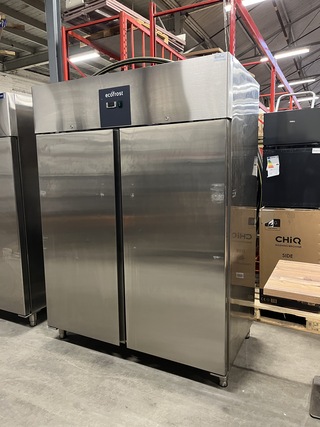 Rvs koelkast 2-deurs 1200 liter 148x83x205 cm Ecofrost