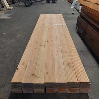 Ca. 56x Douglas vlonderplank geschaafd, 2,7 x 14,3 x 400 cm