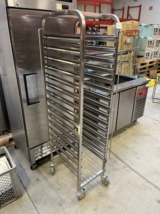 Rvs regaalwagen hoogte 170 cm