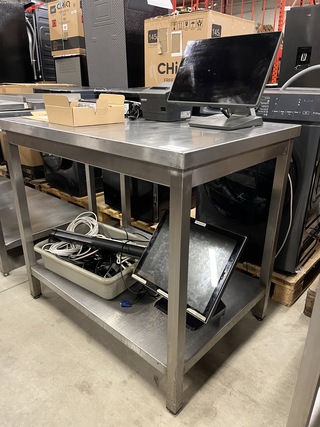 Rvs werktafel 100x70x89 cm