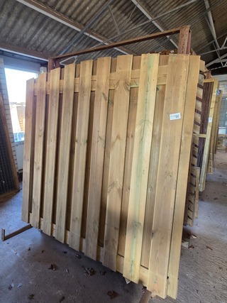 4x Schuttingpaneel met 3x klimoprek