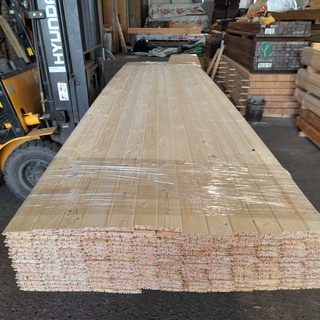 Ca. 213x Vuren saunaschrootjes, 1,6 x 9,5 x 450 cm