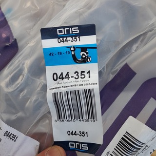 Onderbouwset t.b.v. trekhaak Mitsubishi Pajero Bosal / Oris, 044-351