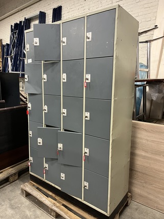 Lockerkast 20 lockers 121x48x195 cm