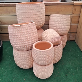 Ca. 10x Stenen bloempot, TS Collection