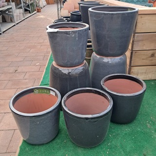 7x Stenen bloempot, TS Collection