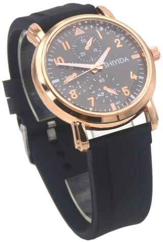 Ca. 10x Horloge SHIYIDA, Rubber Strap Black