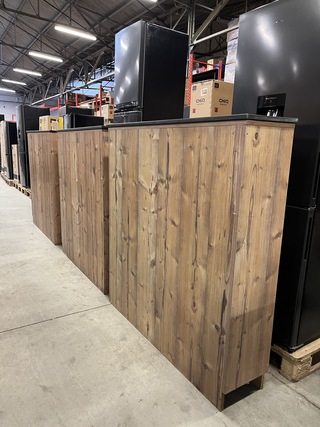 3x Restaurant scheidingswand 121x30x127 cm