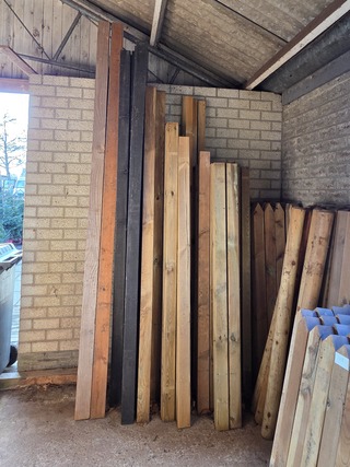 Assortiment tuinhout