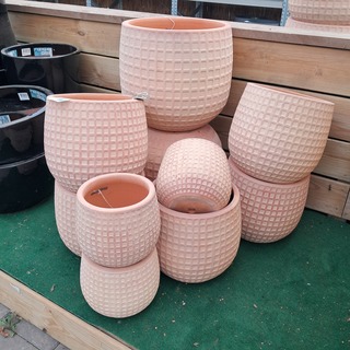 Ca. 10x Stenen bloempot, TS Collection