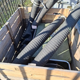 Brandslangen, snijbrander set en hydrauliek slang op haspel, Sievert/H