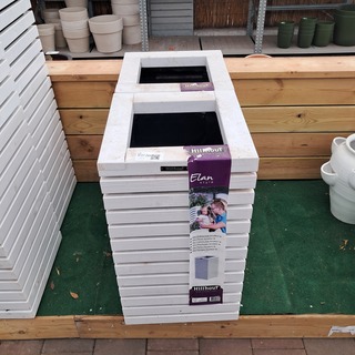 2x Houten bloembak, Hillhout, Elan style