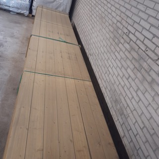 Ca. 154x Vuren geïmpregneerde rabatdelen, 1,8 x 14 x 510 cm