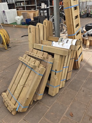 Houten tuinset Talen