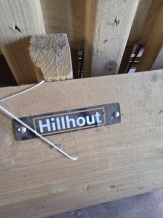 5x Schuttingpaneel, O.a. Hillhout