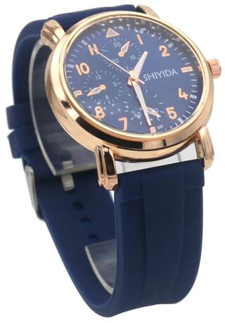 Ca. 10x Horloge SHIYIDA, Rubber Strap Blue