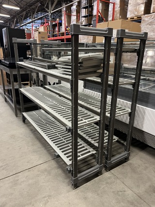 Koelcel/vriescel stelling 2 x 160 cm (1x 3 schappen, 1x 4 schappen) Ca