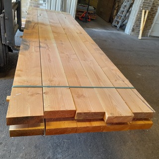 Ca. 10x Douglas balk, 7 x 22,5 x 410 cm