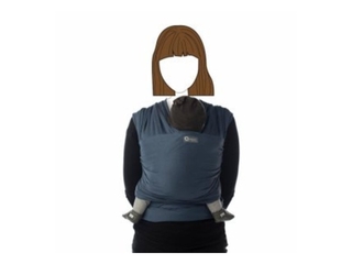 Babylonia Draagsjaal  Biologische gebreide slen  Blue Jeans  2 tot 18