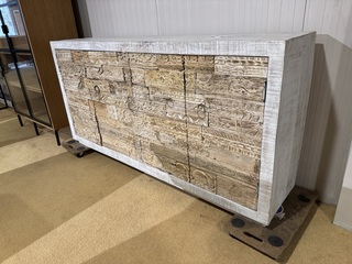 Dressoir, zand + gebroken wit