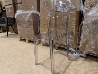 Set van 4 eetkamerstoelen Home bound by KY, Elsa, transparant