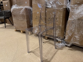 Set van 4 eetkamerstoelen Home bound by KY, Elsa, transparant