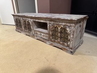 TV- meubel, bruin/beige gemêleerd