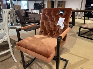 Eetkamerstoel, oranje