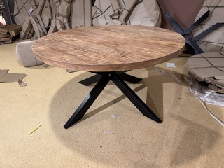 Eettafel, Rond, naturel