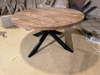 Eettafel, Rond, naturel