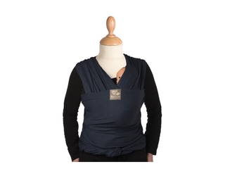 Babylonia Draagsjaal  Biologische gebreide slen  Blue Jeans  2 tot 18