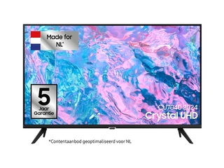 Samsung UE50CU7020  TV 50 inch 4K LED  2023 Zwart