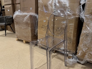 Set van 4 eetkamerstoelen Home bound by KY, Elsa, transparant