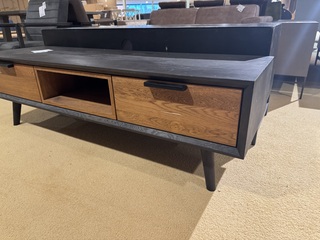 TV- meubel, zwart + bruin