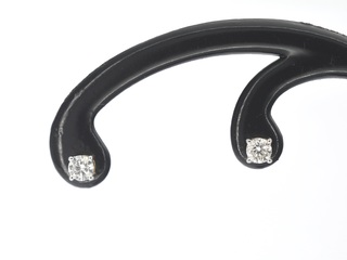 Gouden oorbellen met diamant