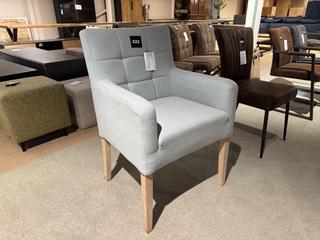 Fauteuil, blauw/groen