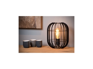 Lucide Reda  Tafellamp  22 cm  1xE27  Zwart